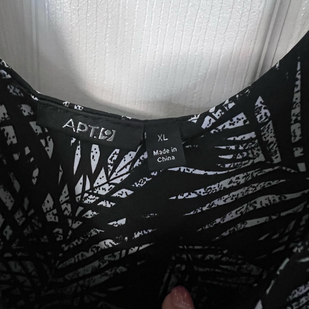 Apt 9 palm leaf swim cover up dress with pockets beach tropical nautical cruise - Picture 5 of 6